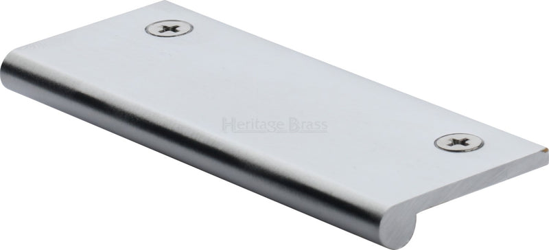 Face Fixing Finger Edge Pull - With Rounded Edge Design - Available In 6 Sizes - Satin Chrome