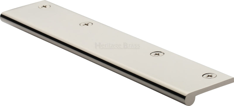 Face Fixing Finger Edge Pull - With Rounded Edge Design - Available In 6 Sizes - Polished Nickel
