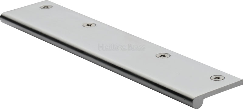 Face Fixing Finger Edge Pull - With Rounded Edge Design - Available In 6 Sizes - Satin Chrome
