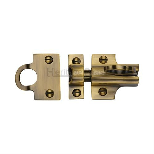 Fanlight Catch - Antique Brass