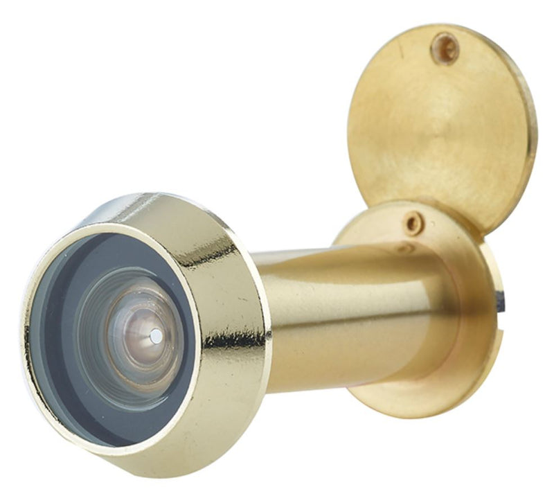 60 Minute Fire Rated Door Viewer - Spy Hole For Front Doors 35mm - 55mm Thick - Satin Brass