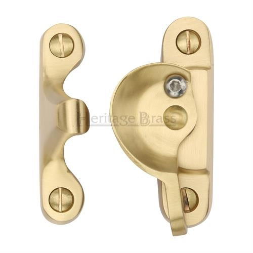 Fitch Pattern Sash Fastener - Satin Brass