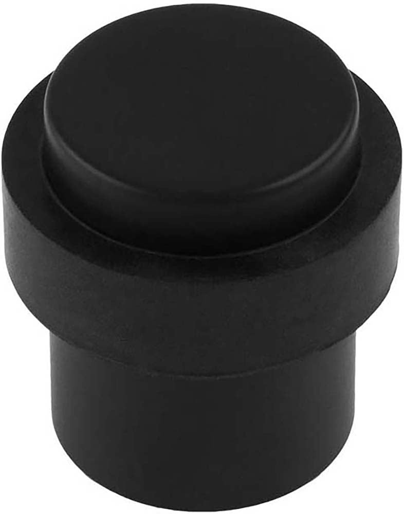 Floor Mounted Door Stop - 32mm Diameter - Matt Black