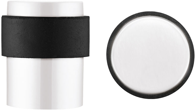 Floor Mounted Door Stop - Matt White