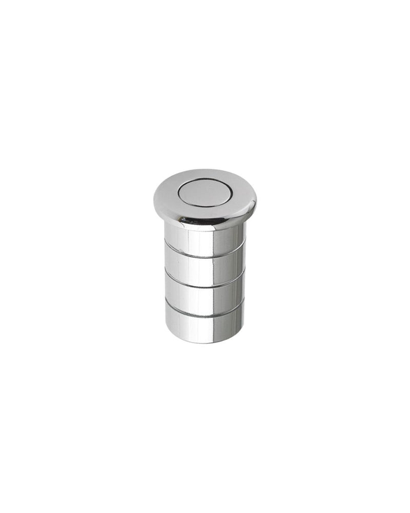Flush Bolt Floor Socket - Dust Excluder - For Concrete Fixing - 38mm x 20mm - Polished Chrome