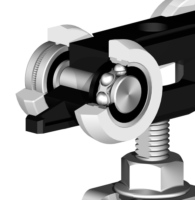 Sliding Door Gear System For 8-12mm Thick Glass Doors Up to 100kg In Weight