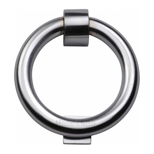 Traditional Ring Door Knocker - Satin Chrome