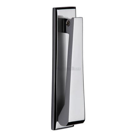 Slim Style Front Door Knocker - Polished Chrome