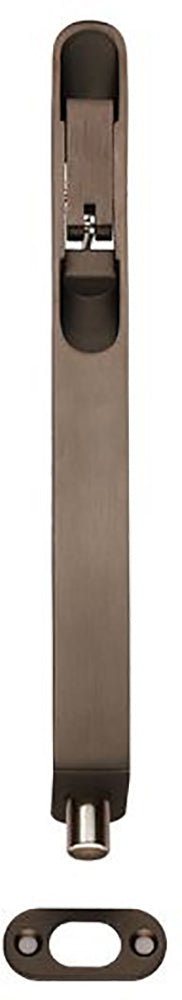 Lever Action Flush Bolt - Radius Pattern - 204mm x 20mm - Suitable For Use On FD30 / FD60 Fire Doors - Matt Bronze