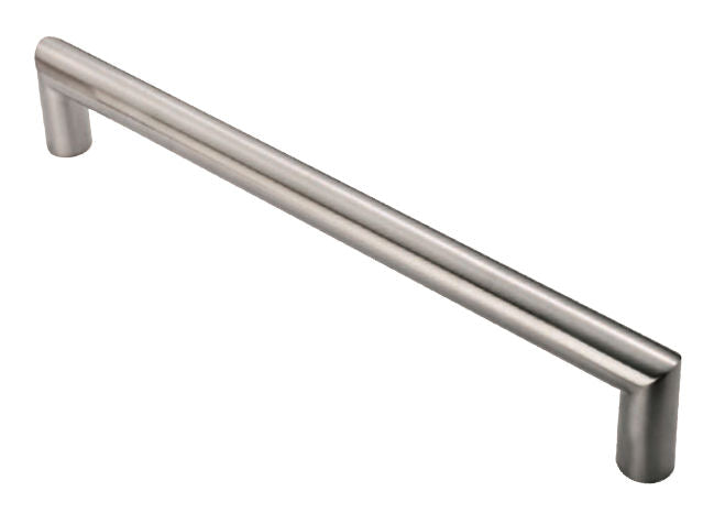 Mitred Shape Bolt Through Pull Handle - Grade 201 - Satin Stainless Steel
