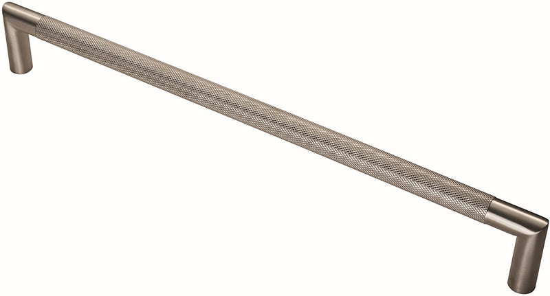 Mitred Knurled Bolt Through Fixing Pull Handle - Available In Two Sizes - Satin Stainless Steel