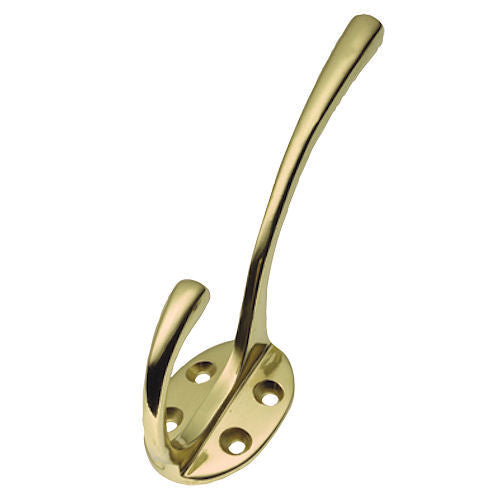 Hat & Coat Hook - Polished Brass