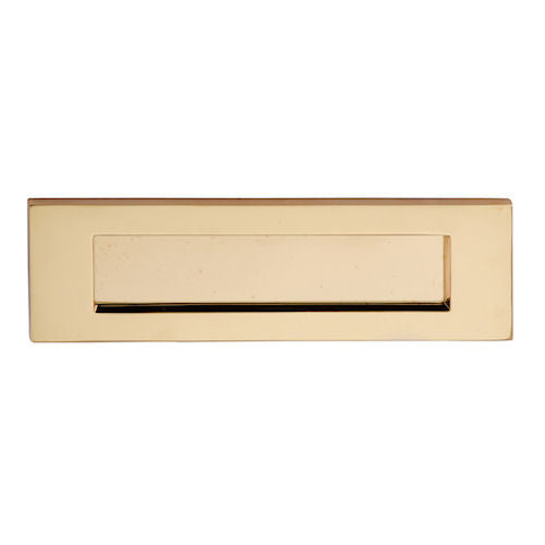 Plain Letter Plate - Polished Brass - 257mm x 80mm (10" x 3")