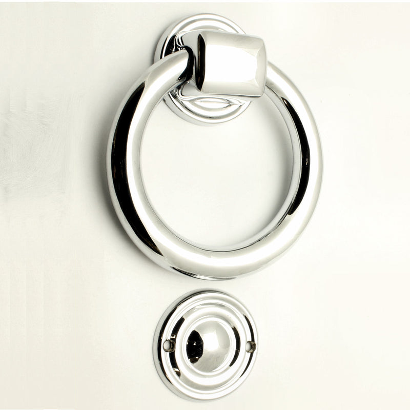 Ring Door Knocker - Polished Chrome