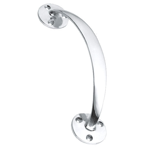 Bow Shape Face Fix Pull Handle - Polished Chrome