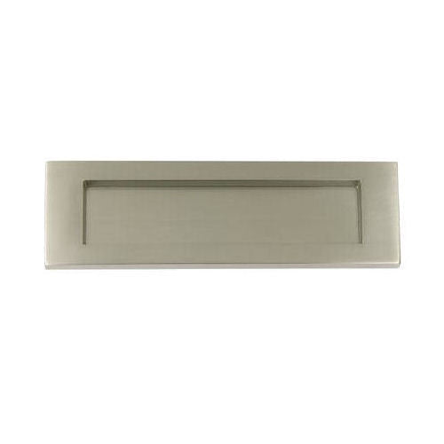 Plain Letter Plate 257mm x 80mm (10" x 3") - Satin Chrome