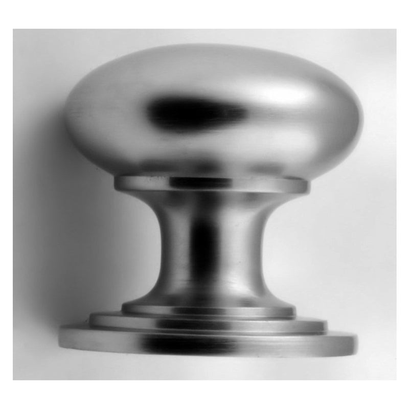 Traditional Heavy Quality Solid Brass Cupboard Knobs - 5 Sizes Available - Satin Chrome - G Johns & Sons Ltd - Architectural Ironmongery