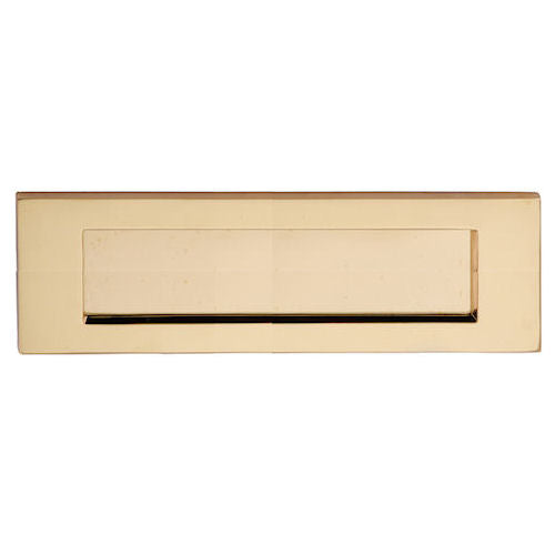 Plain Letter Plate - 276mm x 94mm - Polished Brass