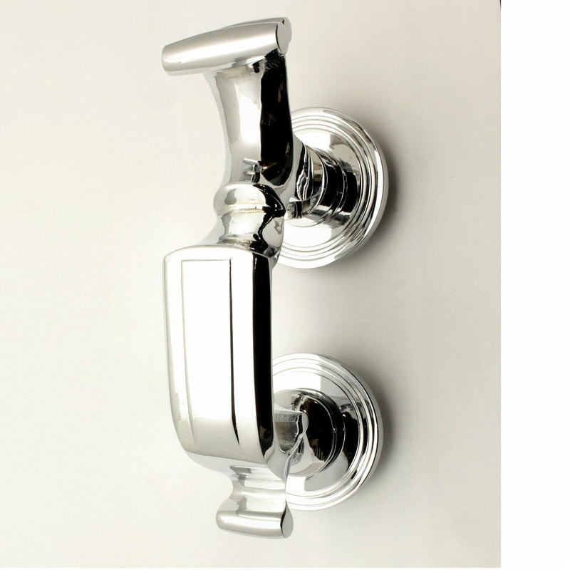 Doctors Style Front Door Knocker - Polished Chrome - G Johns & Sons Ltd - Architectural Ironmongery