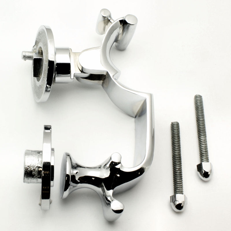 Doctors Style Front Door Knocker - Polished Chrome - G Johns & Sons Ltd - Architectural Ironmongery