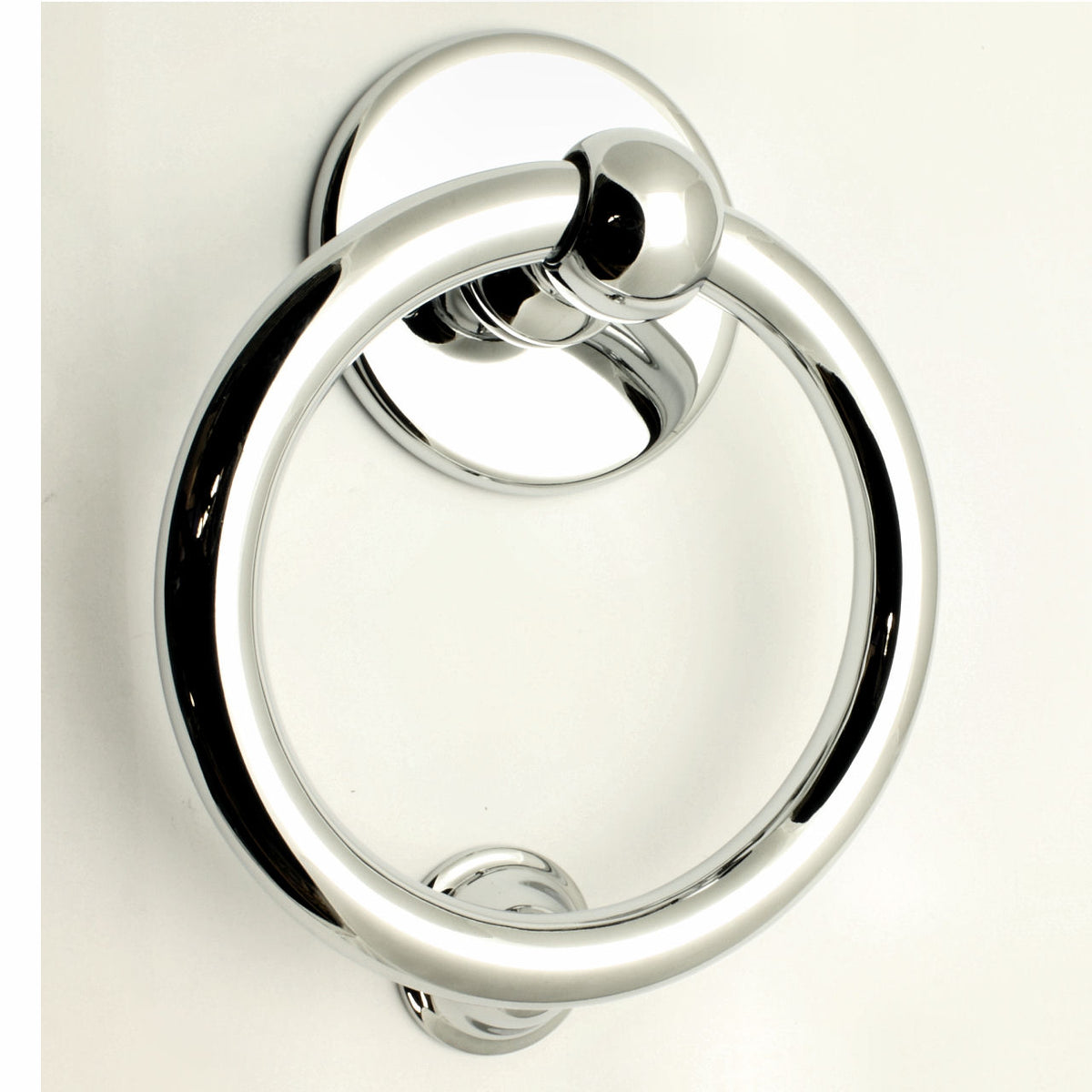 Large Style Ring Door Knocker - Polished Chrome