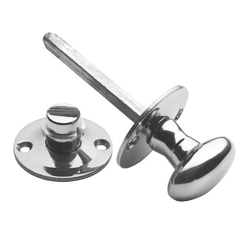 Oval Shape Turn And Release - Polished Chrome