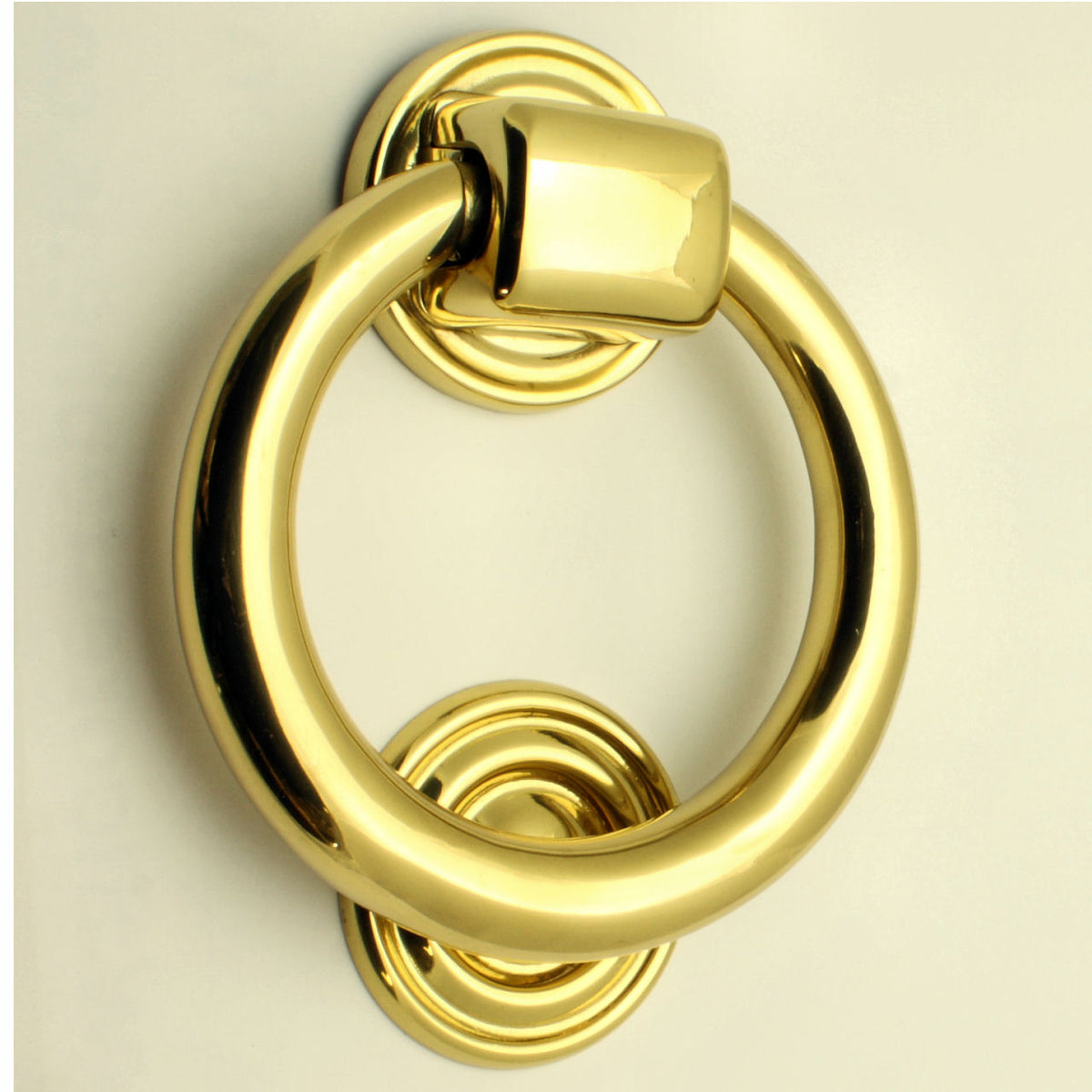 Ring Door Knocker - Polished Brass