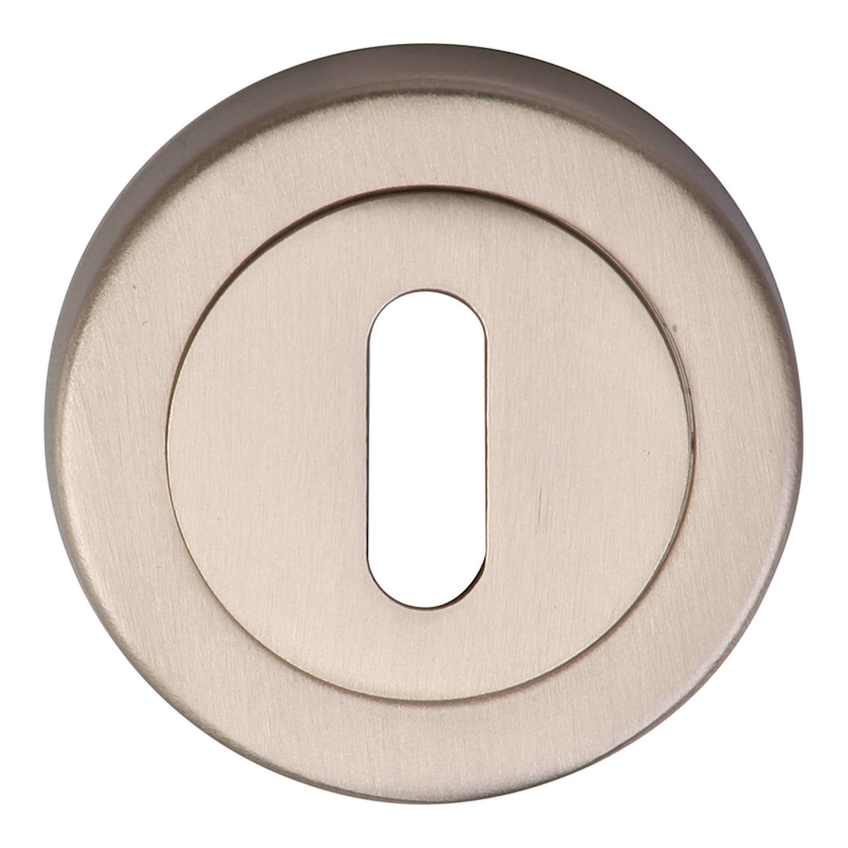 Standard Profile Keyhole Escutcheon To Suit M Marcus Lever Handles - Satin Nickel