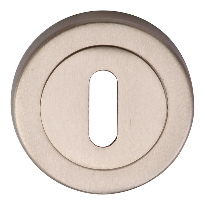 Standard Profile Keyhole Escutcheon To Suit M Marcus Lever Handles - Satin Nickel