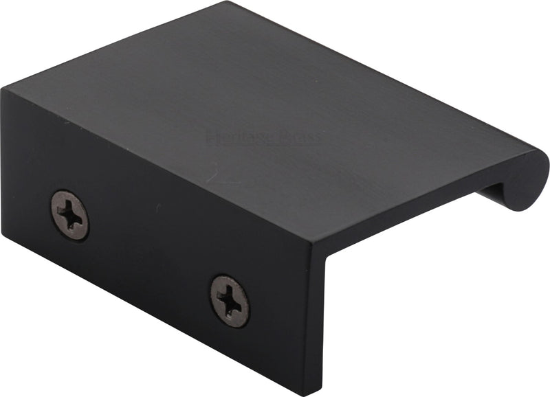 Rear Fixing Finger Edge Pull - With Rounded Edge Design - Available In 3 Sizes - Matt Bronze
