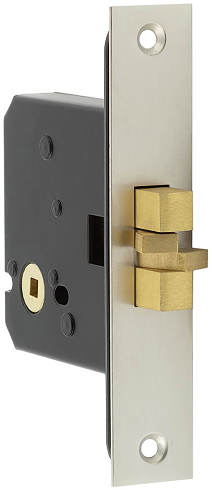 Sliding Door - Bathroom Claw Lock - 76mm Case Depth - Satin Chrome - Open