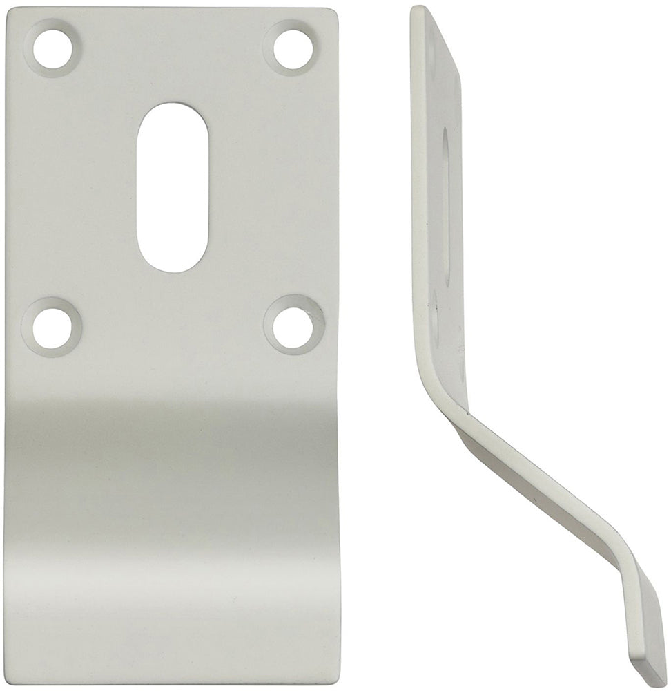 Standard Cylinder Pull - Face Fixed - Matt White