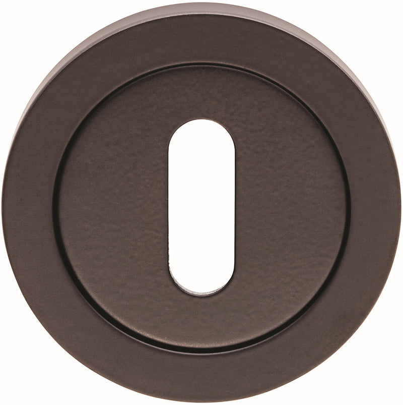 Standard Profile Escutcheon On Concealed Fix Round Rose - 52mm x 7mm - Matt Black
