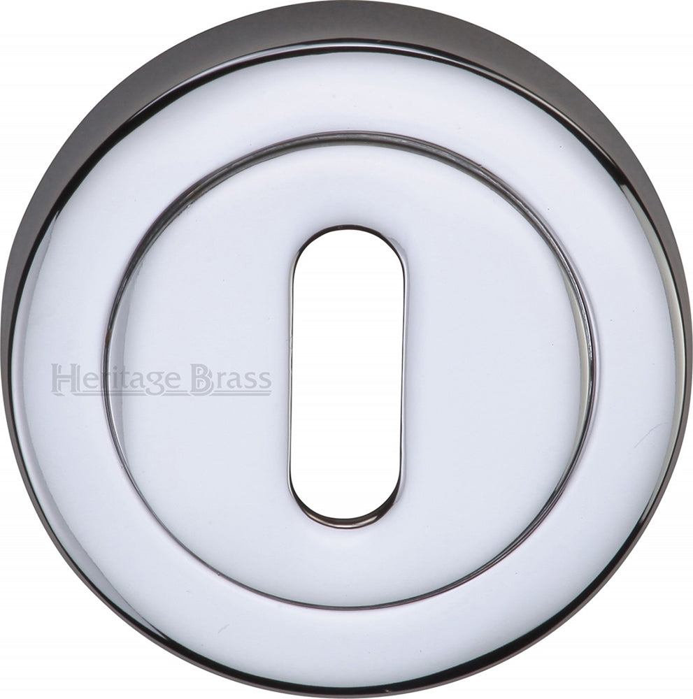 Standard Profile Round Rose Escutcheons - Polished Chrome