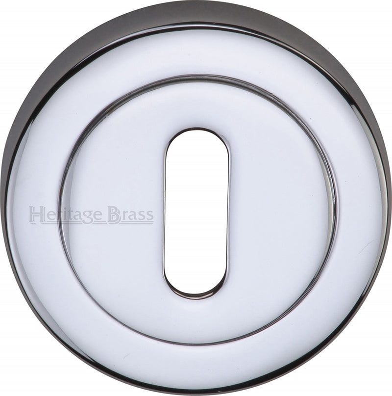 Standard Profile Round Rose Escutcheons - Polished Chrome