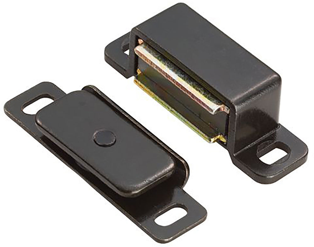 Strong Magnetic Catch For Cupboard Doors - 6kg Pull - Matt Black