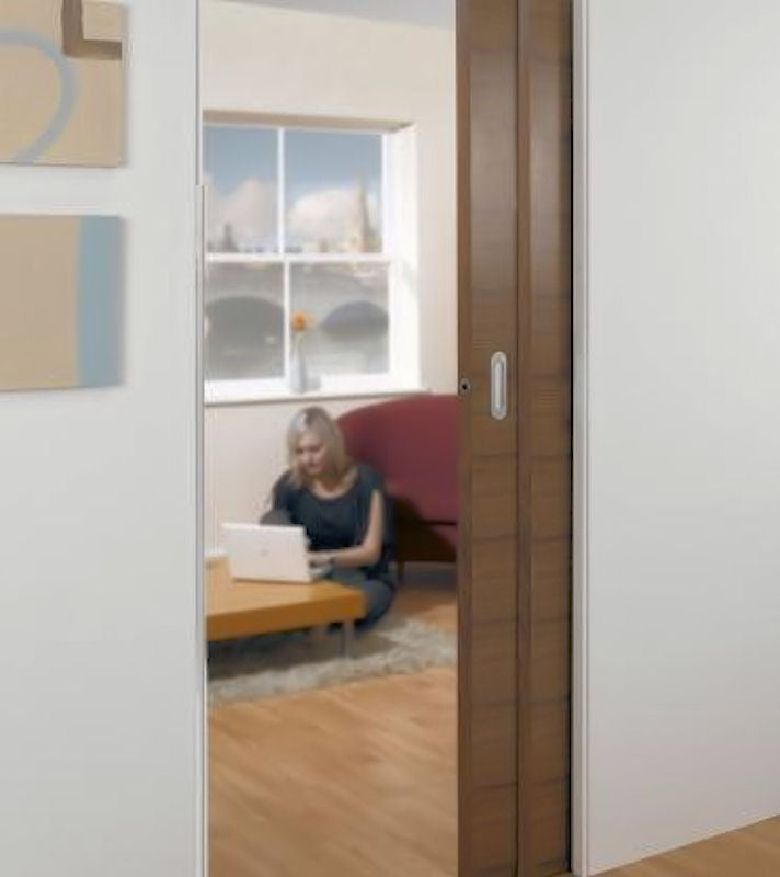 Adjustable Telescopic Sliding Pocket Door Kit - To Cover Opening Width Of Up To 2542mm Wide And Up To 2700mm High