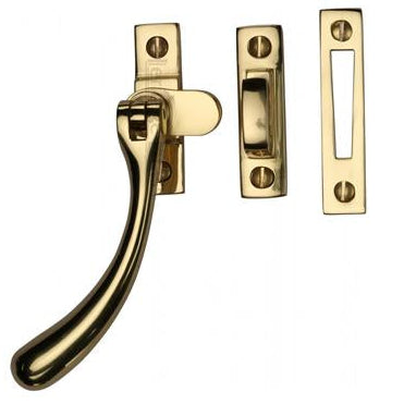 Bulb End Design Casement Window Fastener - Polished Brass (Lacquered)