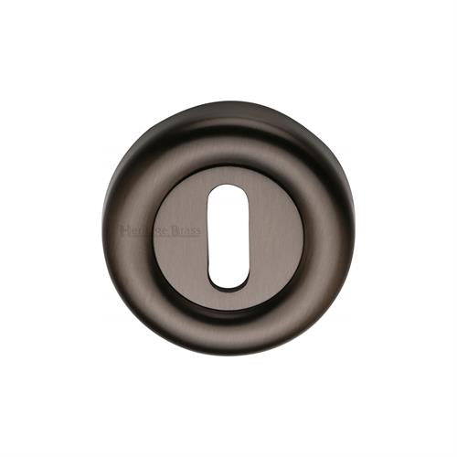 Colonial Standard Profile Round Escutcheon 53mm x 10mm - Matt Bronze