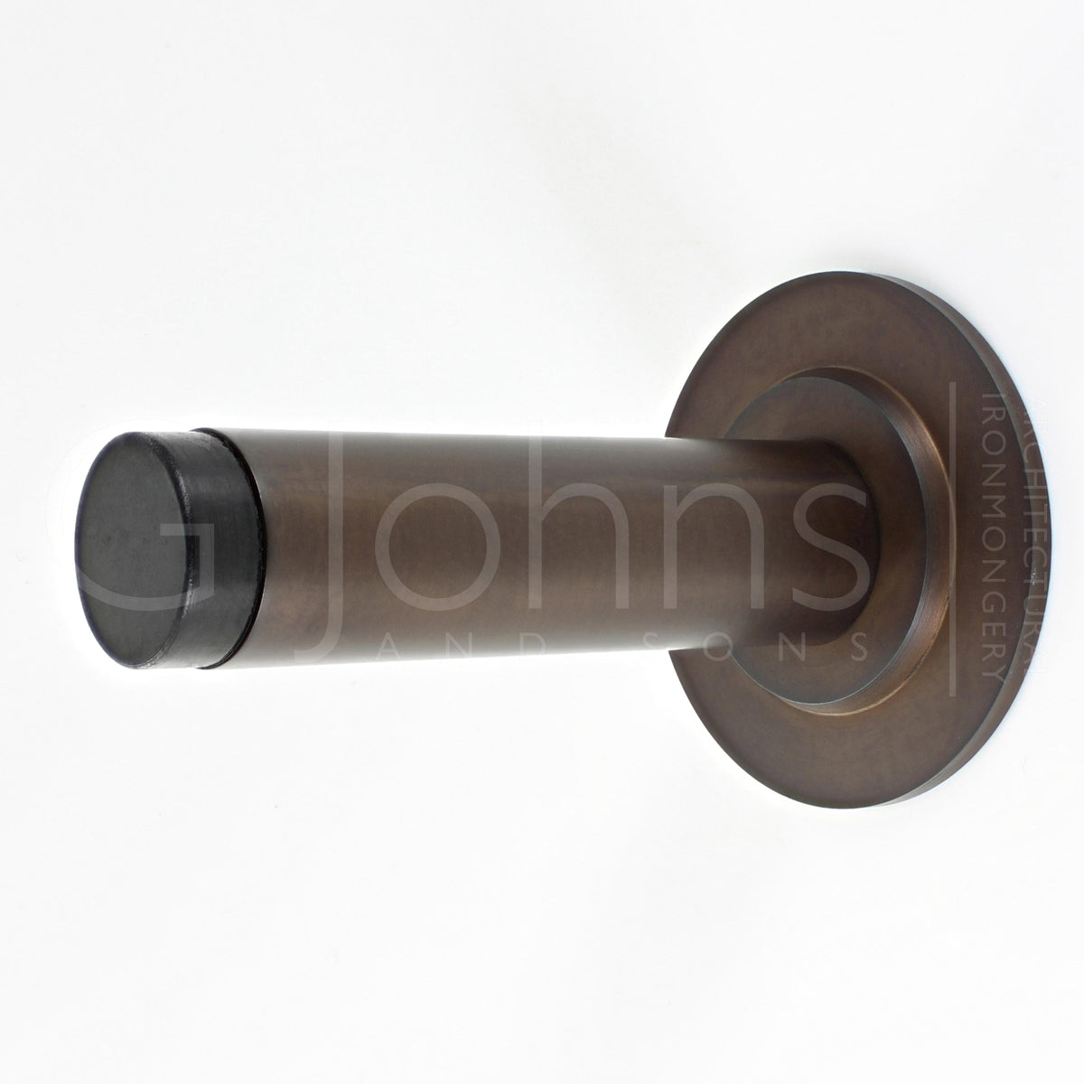 wall-mounted-cylinder-door-stop-with-stepped-round-rose-81mm-x-19mm-dark-bronze