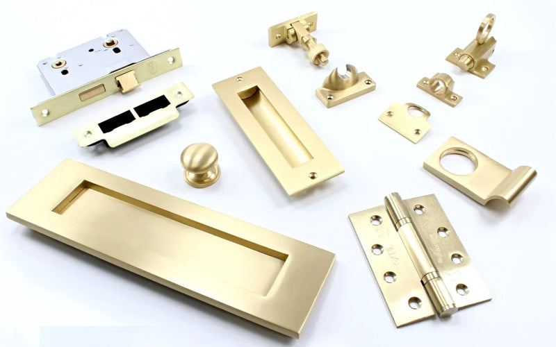 Satin brass finish guide