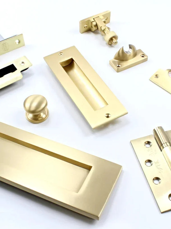 Satin brass finish guide