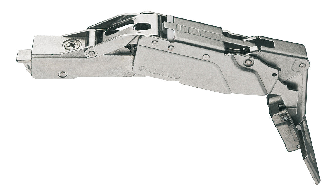 160° Overlay Hinge With Soft Close For Up To 36mm Thick Doors  + 0mm Mounting Plate