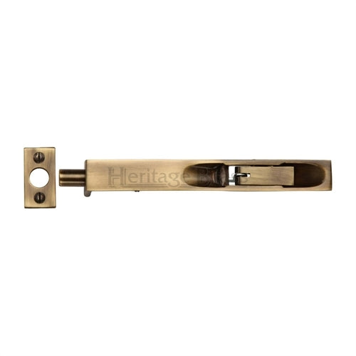 Flush Bolt - Antique Brass