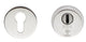 2 Star Euro Profile Security Escutcheon Set - For External & Security Doors - Polished Stainless Steel