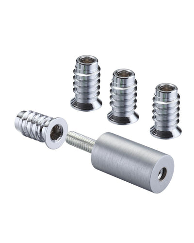 29mm Sash Stops - Sliding Sash Windows Locks - Satin Chrome - Pack Of 2