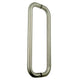 D Shaped Pull Handles - Back to Back Fixing Pair - Satin Stainless Steel