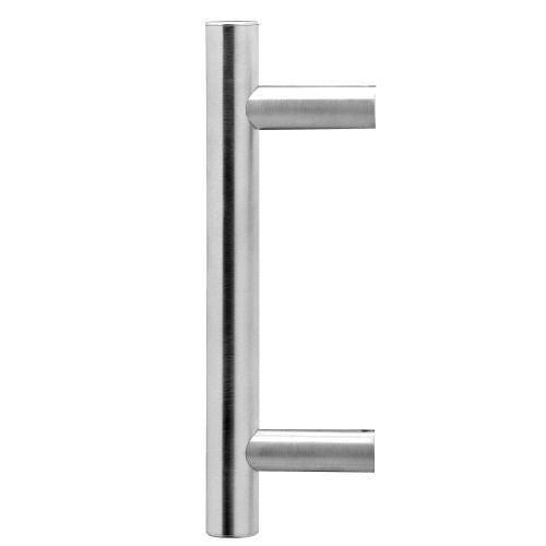 T-Bar Shape Guardsman Style Pull Handles - Bolt Through Fixing - Satin Stainless Steel