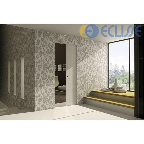 Eclisse Syntesis - Architrave Free Sliding Pocket Door System - Single Door Kit - 125mm Finished Wall Thickness