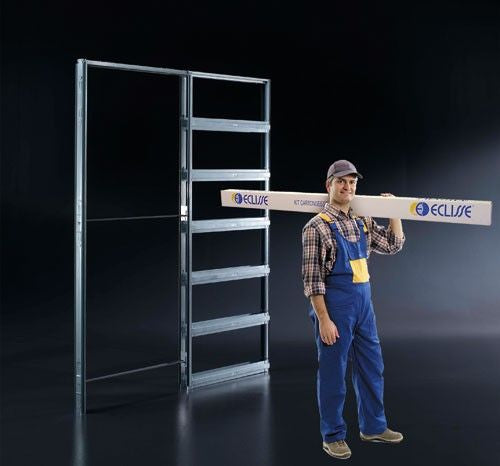 Eclisse Fire Rated Sliding Pocket Door System - Single Fire Door FD30 Kit - To Suit 100mm Wall Thickness - G Johns & Sons Ltd - Architectural Ironmongery
